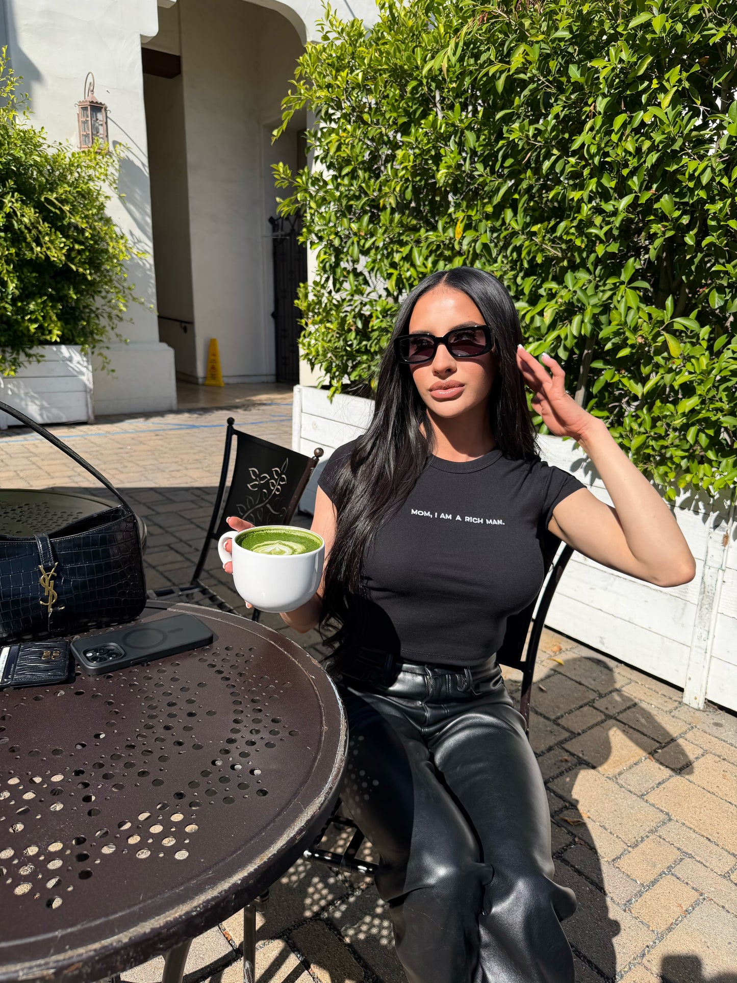"Mom, I am a rich man." Fitted Tee