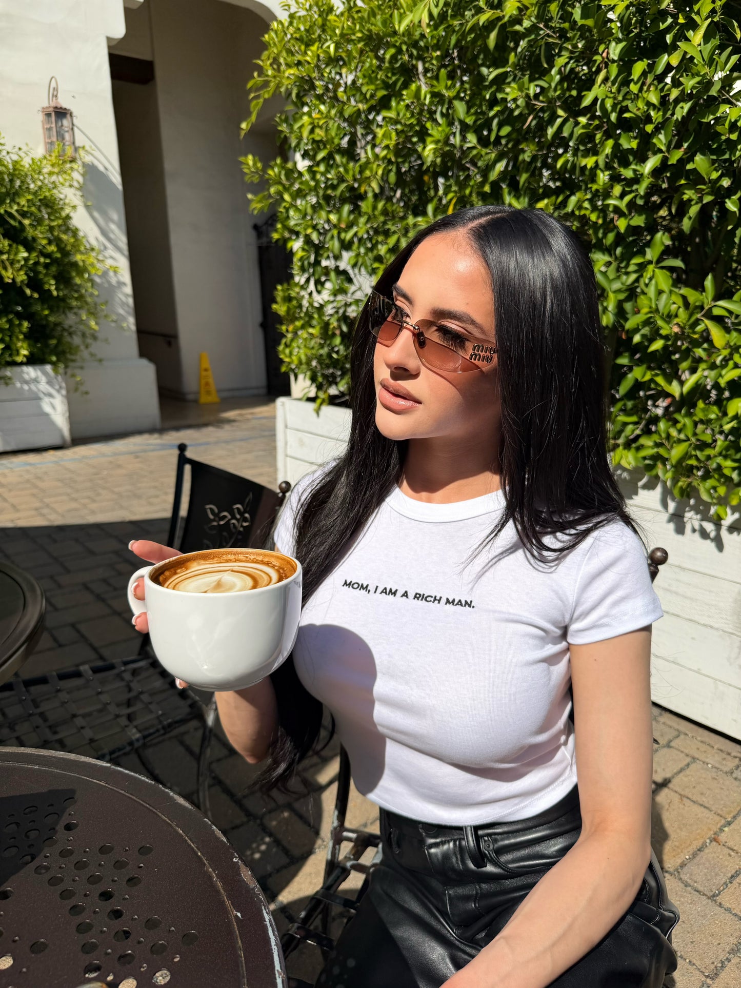 "Mom, I am a rich man." Fitted Tee